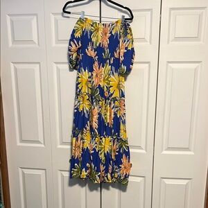Iris Maxi Floral Off-Shoulder Maxi Dress